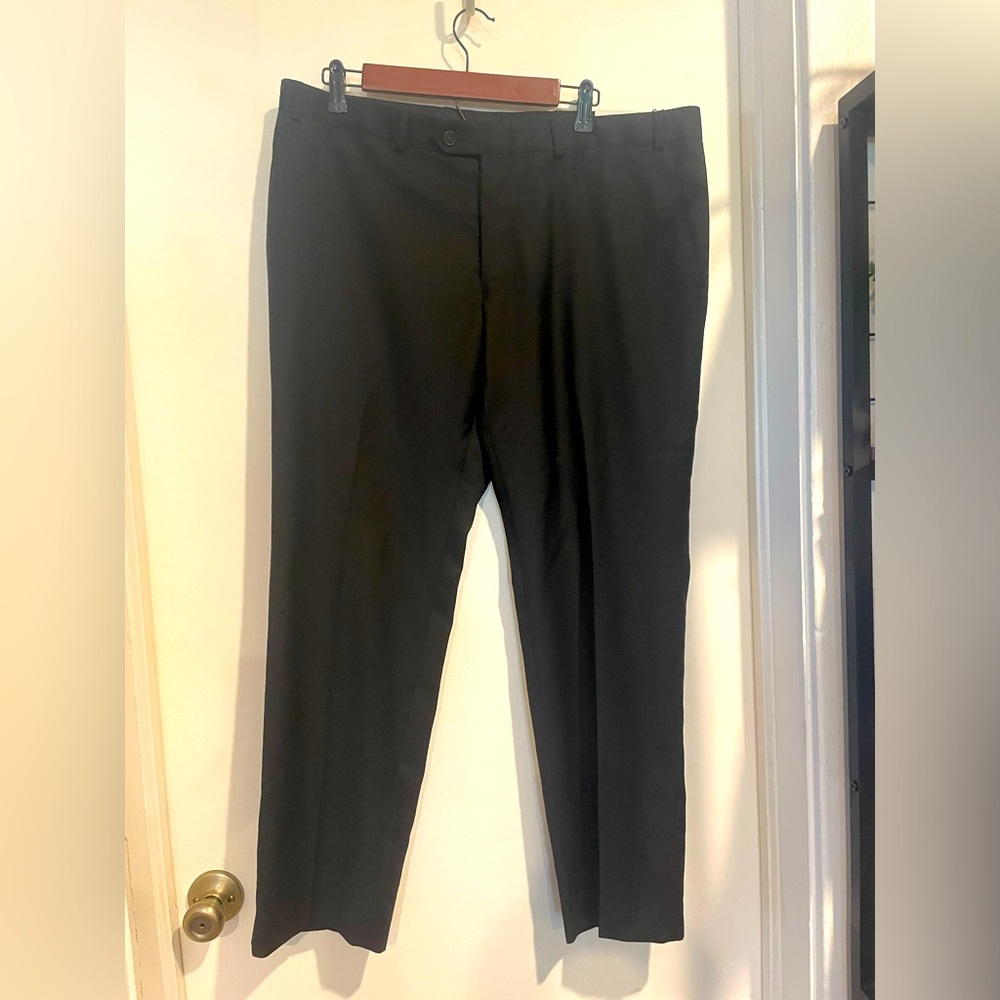 NWT Ralph Lauren slim fit black trousers size 38 x 29